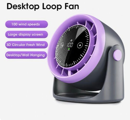 Portable desk fan